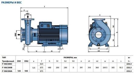 Центробежный насос Pedrollo F 100/200B